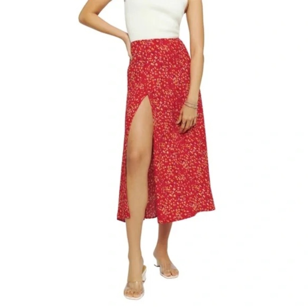 Reformation Scarlet Floral Dress